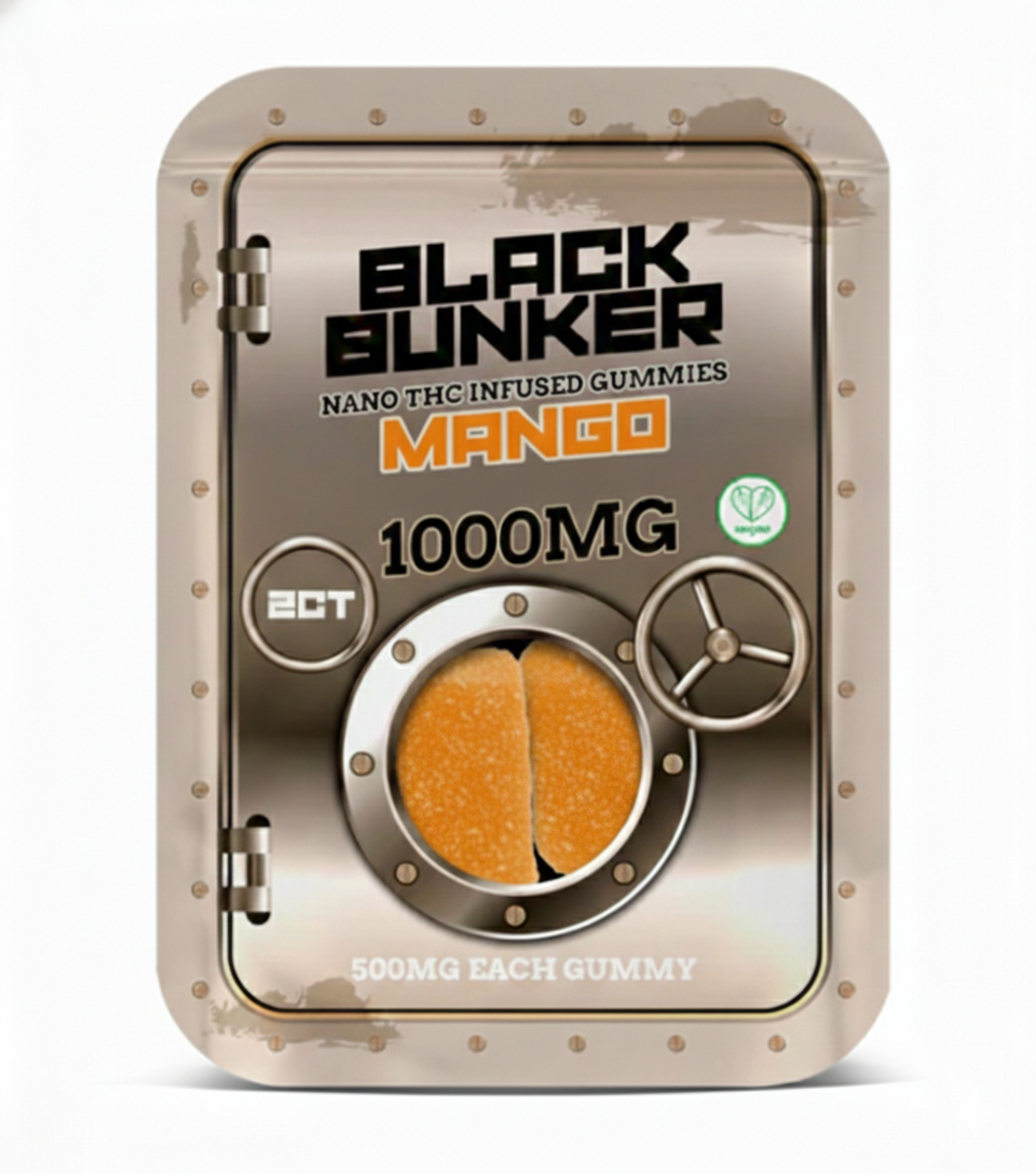 Black Bunker Nano THC Gummies 1000MG (2Ct)