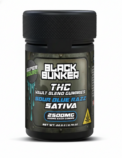 Black Bunker THC Vault Blend Gummies 2500MG (5Ct)