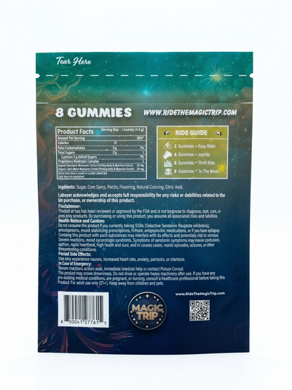 Magic Trip Mushroom Gummies 36g (8Ct)