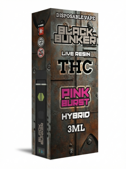 Black Bunker Live Resin THCp Disposable Vape 3G