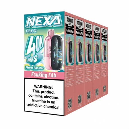 Nexa Flex Crystal Kit Flavor Boost 40k Puff Disposable Vape-Mod 5 Pack