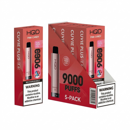HQD Cuvie Plus 2.0 9000 Disposable Vape 5 Pack