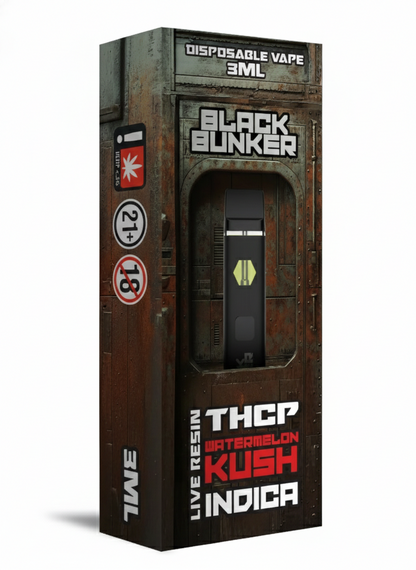 Black Bunker Live Resin THCp Disposable Vape 3G