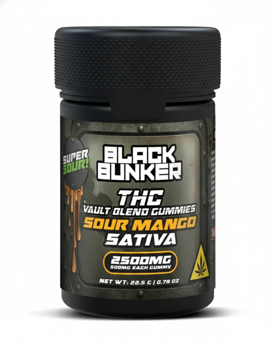 Black Bunker THC Vault Blend Gummies 2500MG (5Ct)