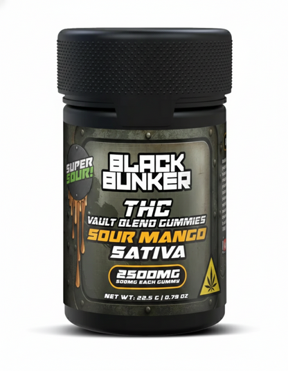 Black Bunker THC Vault Blend Gummies 2500MG (5Ct)