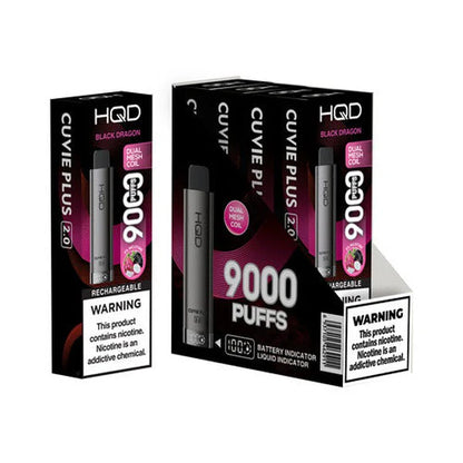 HQD Cuvie Plus 2.0 9000 Disposable Vape 5 Pack