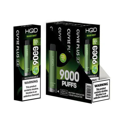 HQD Cuvie Plus 2.0 9000 Disposable Vape 5 Pack