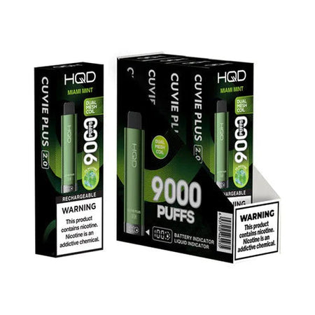HQD Cuvie Plus 2.0 9000 Disposable Vape 5 Pack
