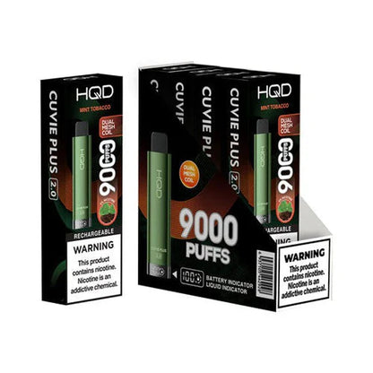 HQD Cuvie Plus 2.0 9000 Disposable Vape 5 Pack