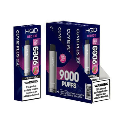 HQD Cuvie Plus 2.0 9000 Disposable Vape 5 Pack