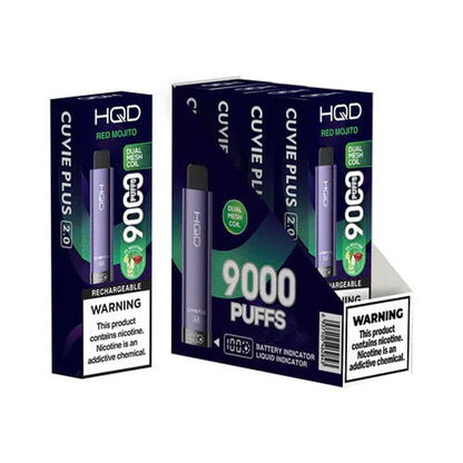 HQD Cuvie Plus 2.0 9000 Disposable Vape 5 Pack