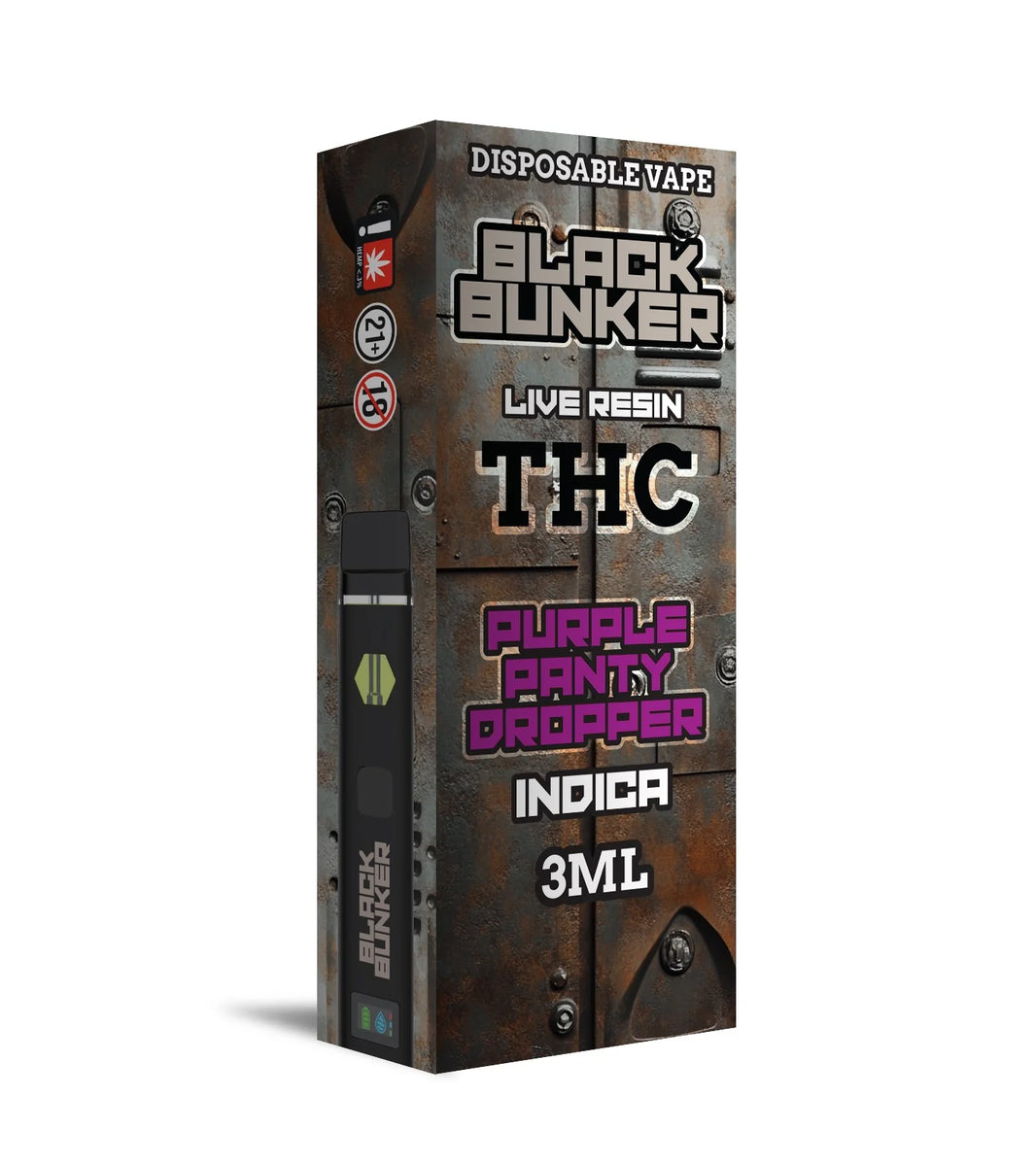 Black Bunker Live Resin THCp Disposable Vape 3G