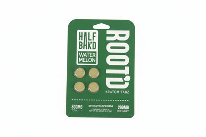 Half Bak'd Rooted Kratom Tabz 800MG (4Ct)