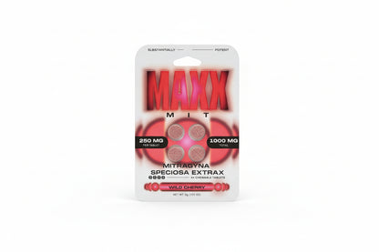 Maxx MIT Mitragyna Speciosa Extrax Kratom Tablets 1000MG (4Ct)