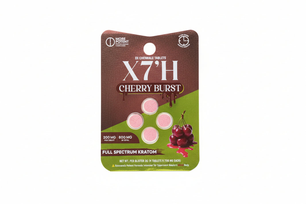 X7'H Full Spectrum Kratom Tablets 8000MG (4Ct)