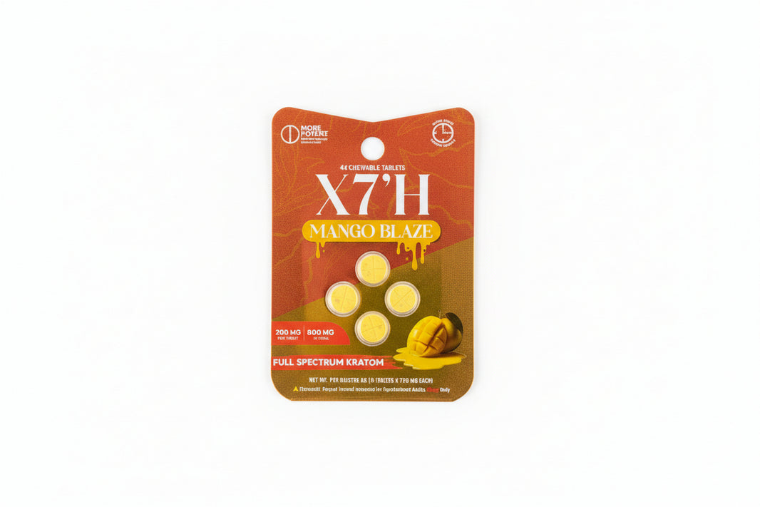 X7'H Full Spectrum Kratom Tablets 8000MG (4Ct)