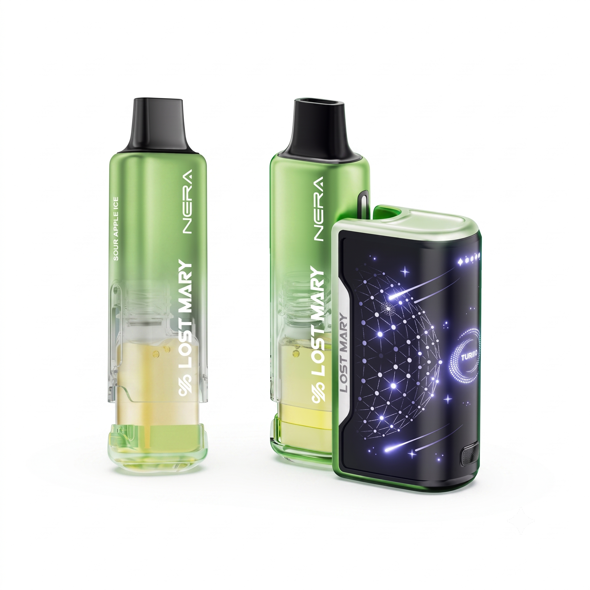 Lost Mary Nera Fullview Kit 70000 Puffs - Sour Apple Ice
