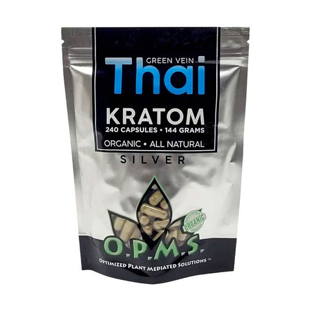 O.P.M.S. Silver Kratom Capsules (240Ct)