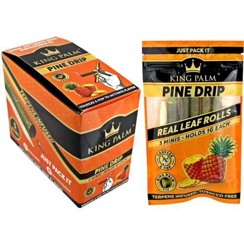 King Palm 5 Pack Mini Rolls Pine Drip