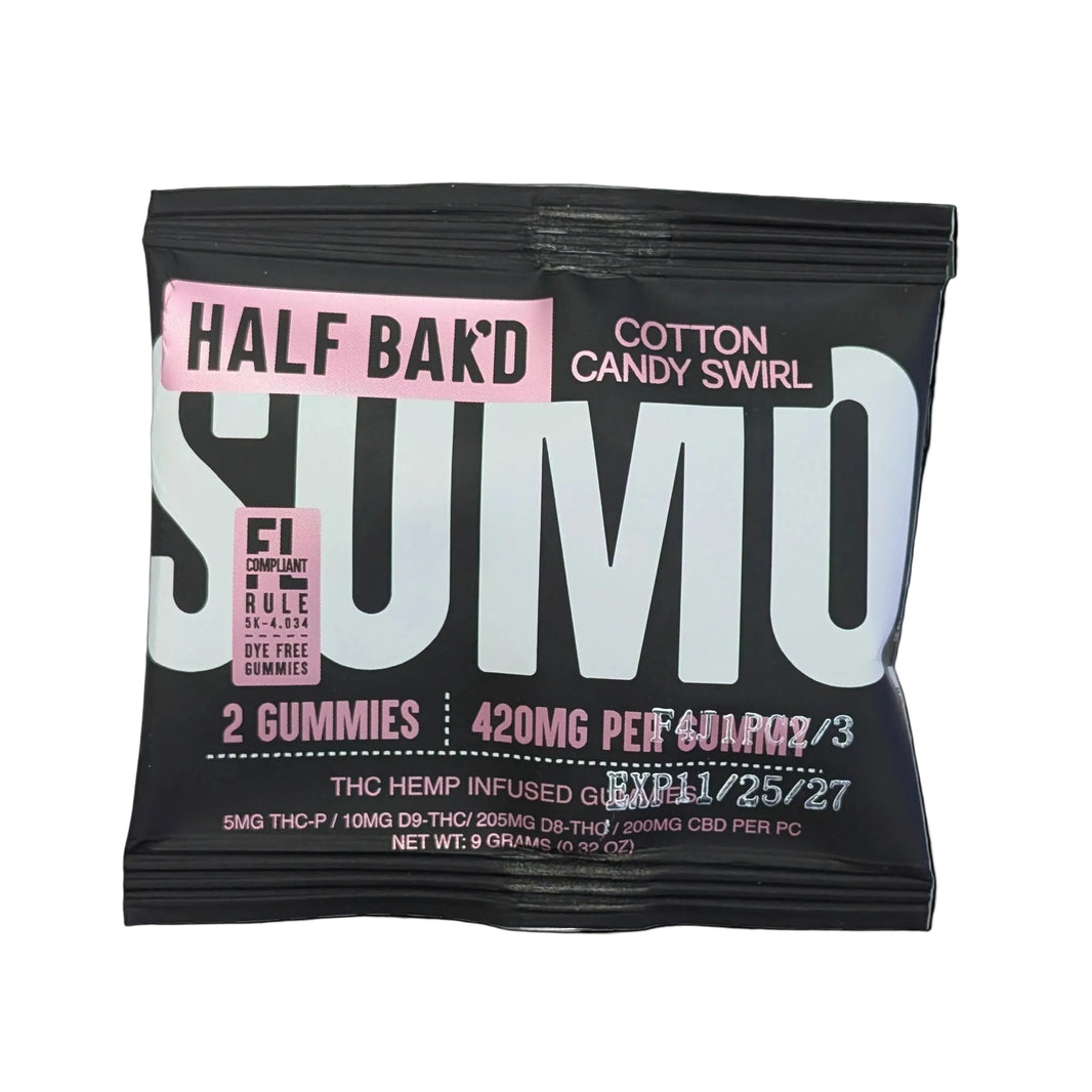 Half Bak'D Sumo THC-A, THC-P & Delta-8 Gummies 420MG (2ct)