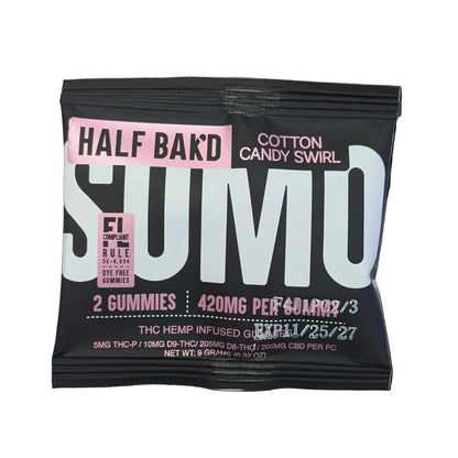 Half Bak'D Sumo THC-A, THC-P & Delta-8 Gummies 420MG (2ct)