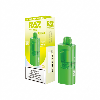 RAZ VUE POD 50K Puffs - Sour Apple Ice