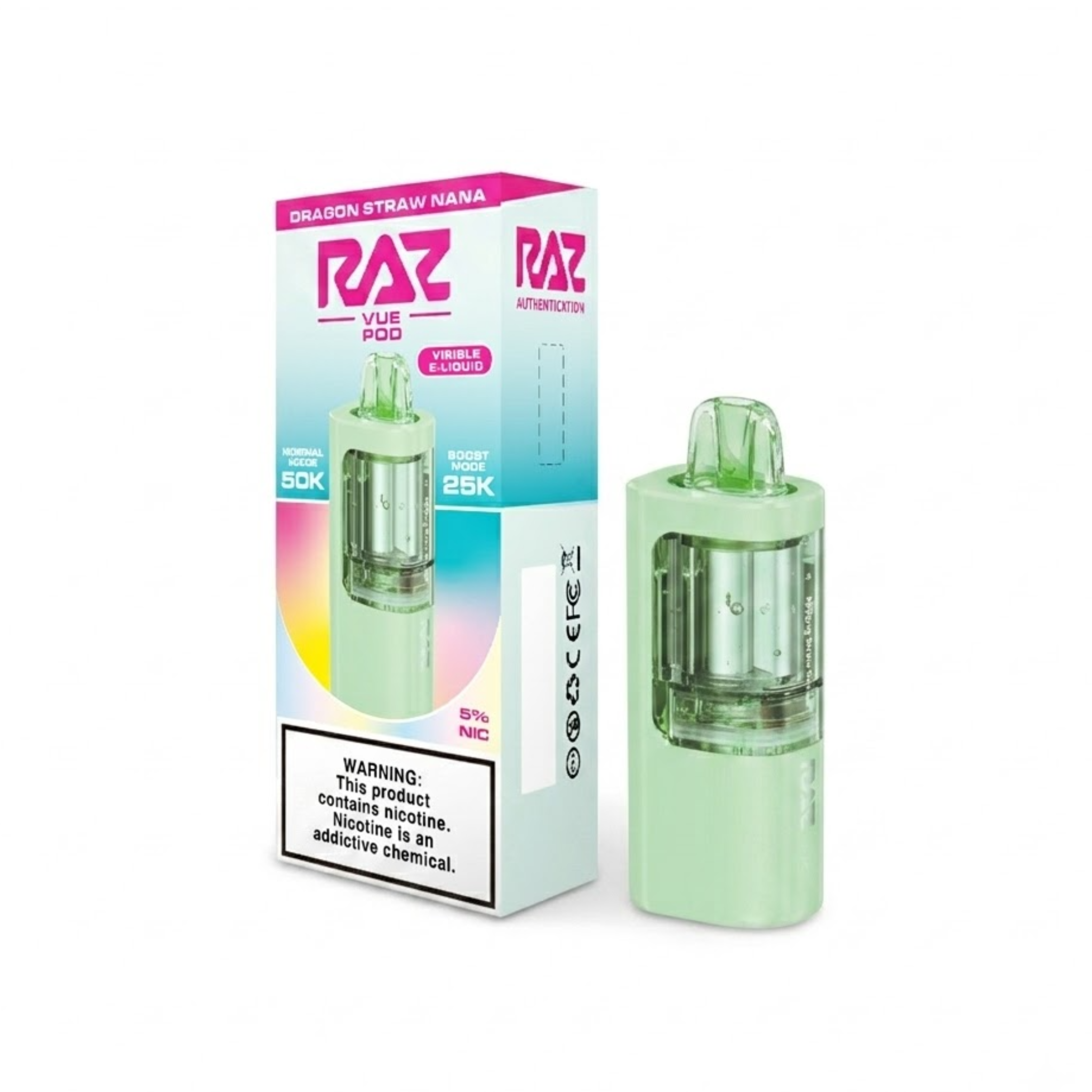 RAZ Vue Pod 50000 Puffs - Dragon Straw Nana