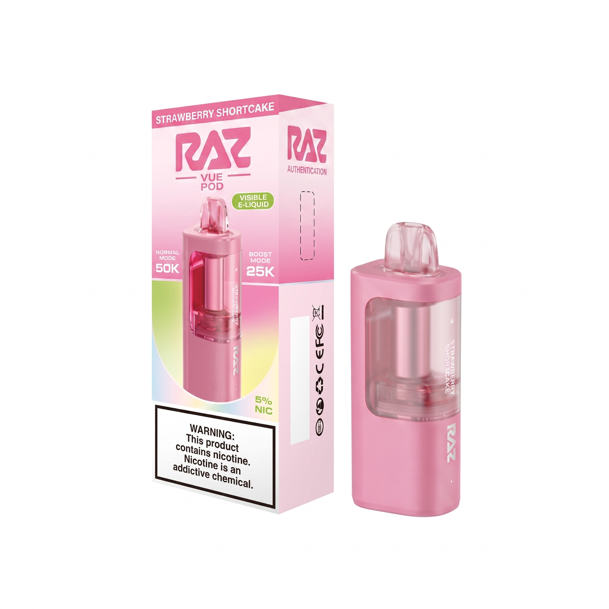 RAZ Vue Pod 50000 Puffs - Strawberry Shortcake