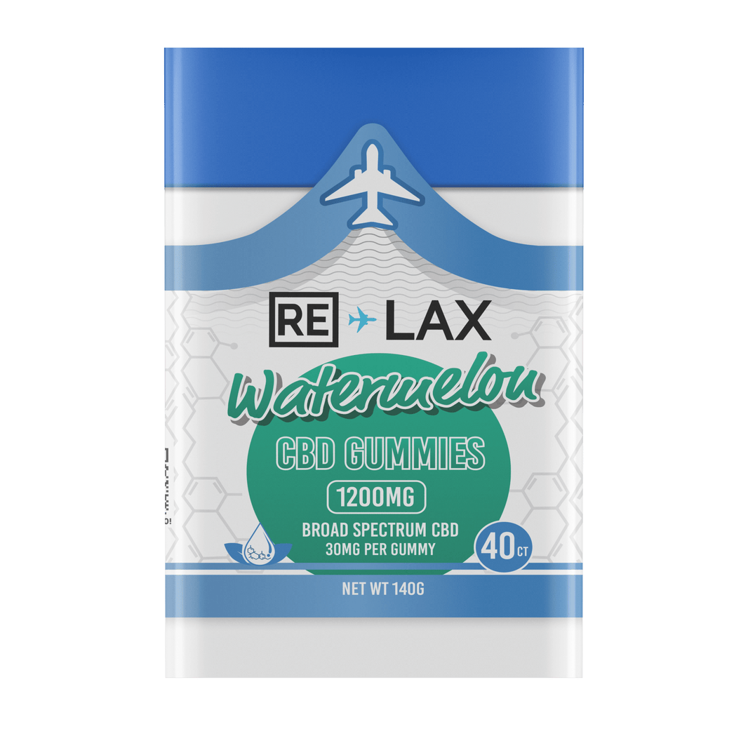 RE LAX Broad Spectrum CBD Gummies 1200MG (40Ct)