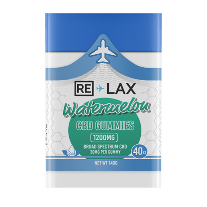 RE LAX Broad Spectrum CBD Gummies 1200MG (40Ct)