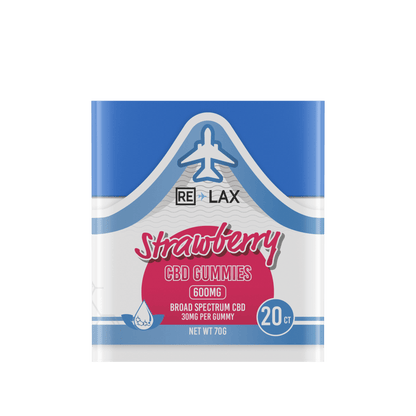 RE LAX Broad Spectrum CBD Gummies 600MG (20Ct)