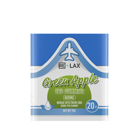 RE LAX Broad Spectrum CBD Gummies 600MG (20Ct)