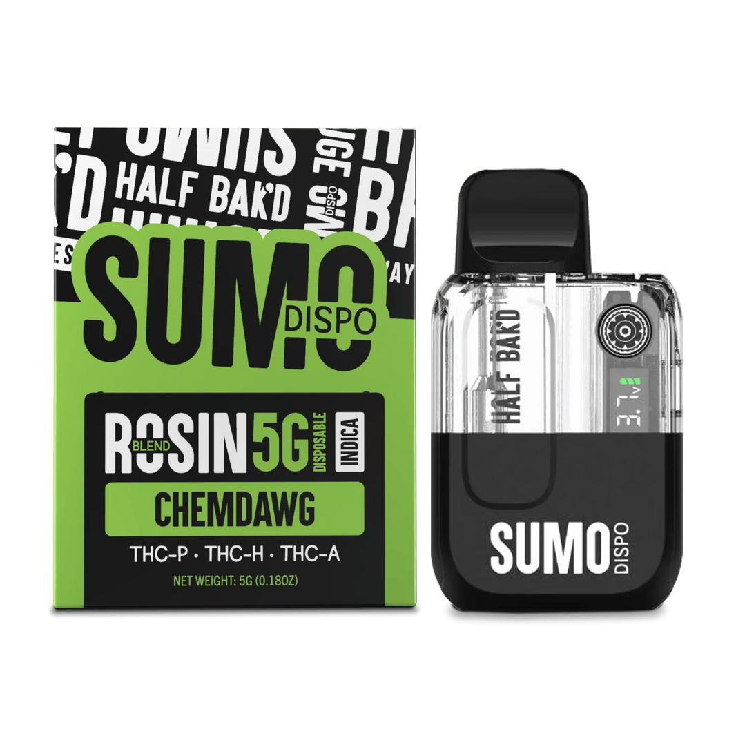 Half Bak’d SUMO Live Rosin Blend Disposable Vape Pen 5g