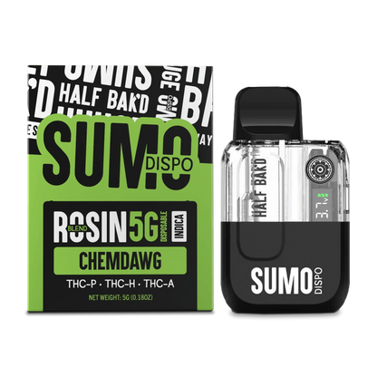 Half Bak’d SUMO Live Rosin Blend Disposable Vape Pen 5g