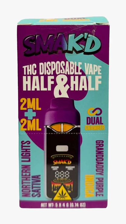 Smak'd Dual Chamber THC Disposable Vape 4G