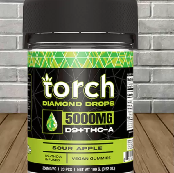 Torch D9 + THCa Diamond Drops | 5000mg High-Potency Gummies