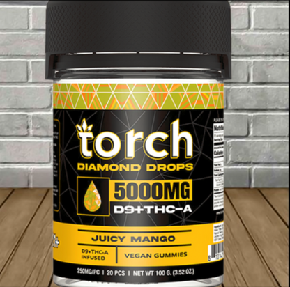 Torch D9 + THCa Diamond Drops | 5000mg High-Potency Gummies