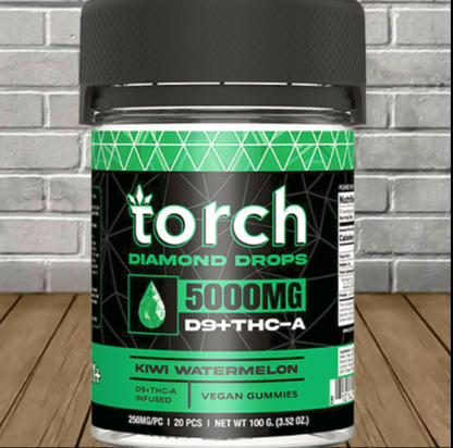 Torch D9 + THCa Diamond Drops | 5000mg High-Potency Gummies