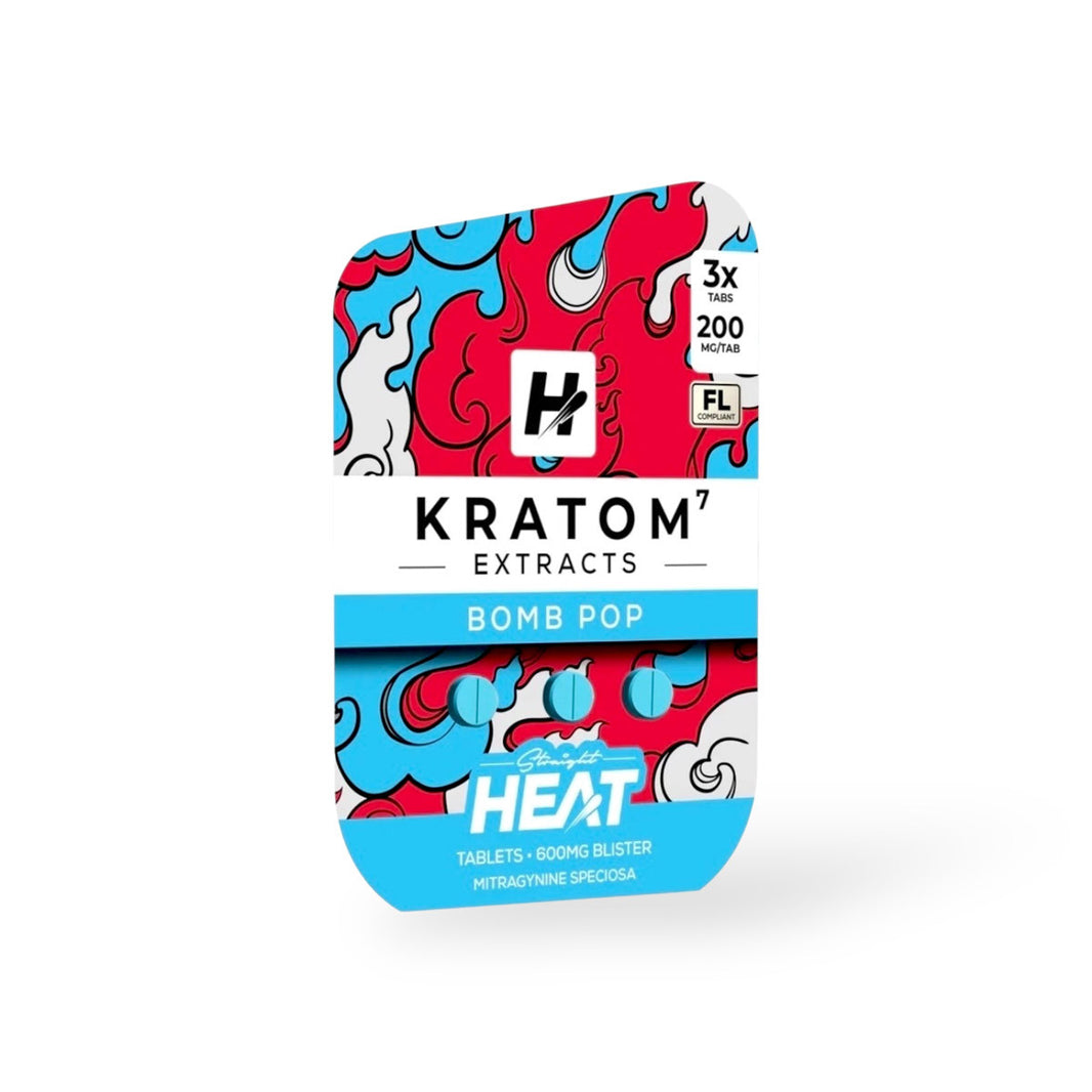 Heat Kratom Extract Tablets 200MG (3Ct)