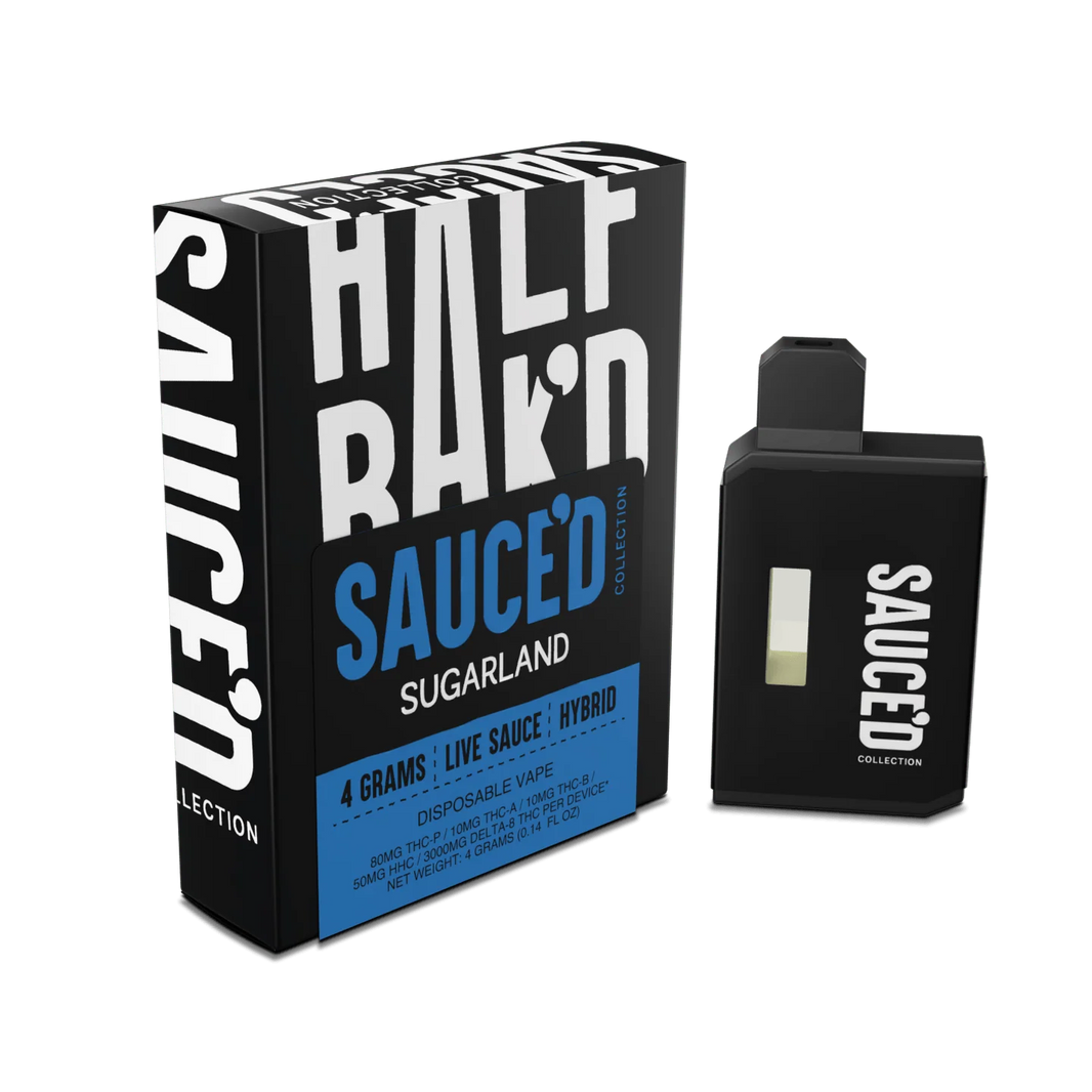 Half Bak'D Live Resin – THC-P + THC-B + Delta-8 Disposable Vape 4G