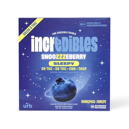 URB Incredibles D9 THC Gummies 600MG (30Ct)