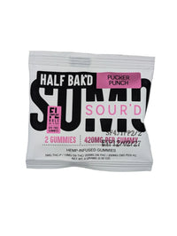 Half Bak'D Sumo Sour'd THC-P &amp; Delta-8 Gummies 420MG (2Ct)