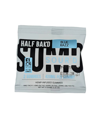 Half Bak'D Sumo Sour'd THC-P &amp; Delta-8 Gummies 420MG (2Ct)