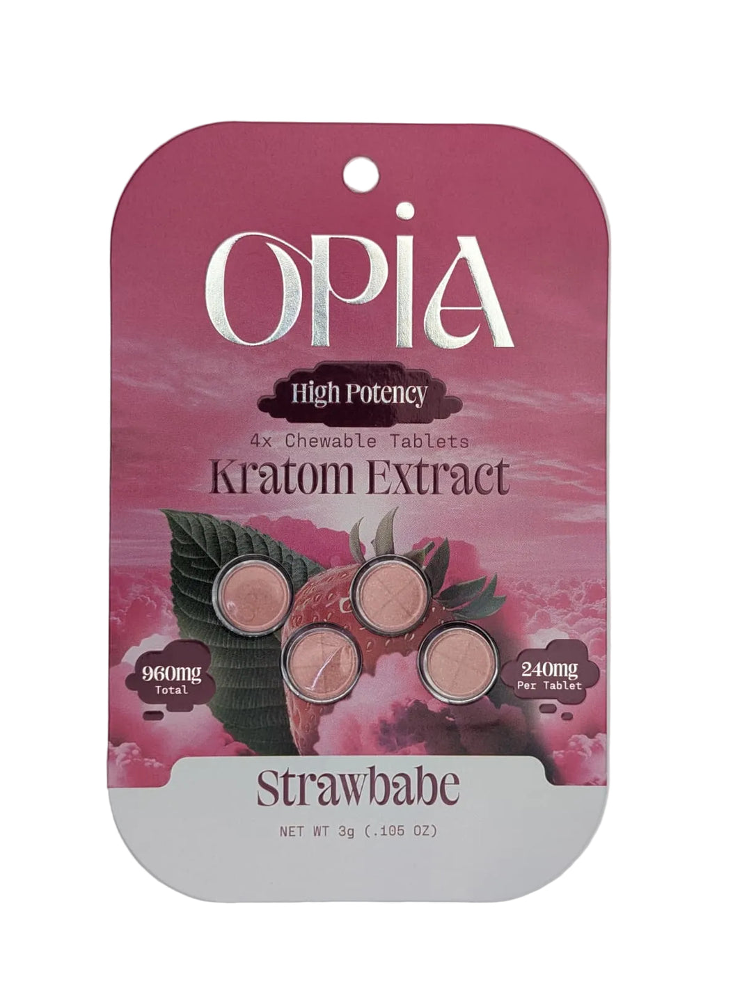 OPIA High Potency Kratom Extract Tablets 960mg (4Ct)