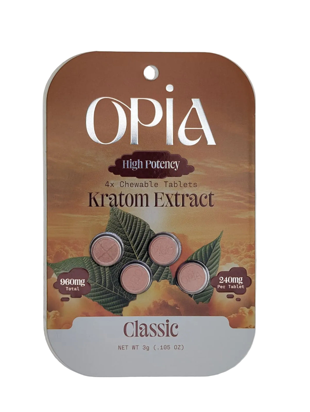 OPIA High Potency Kratom Extract Tablets 960mg (4Ct)