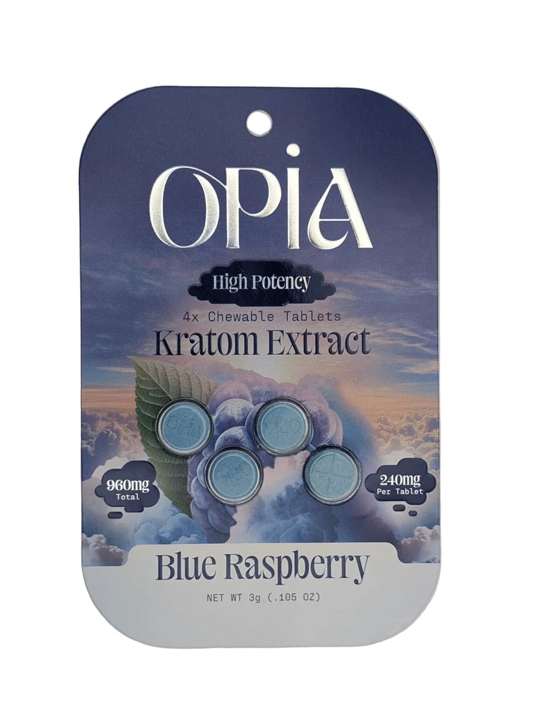 OPIA High Potency Kratom Extract Tablets 960mg (4Ct)