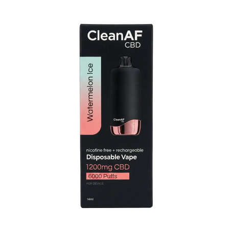 CleanAF CBD Disposable Vape 1200mg