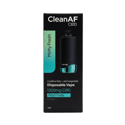 CleanAF CBD Disposable Vape 1200mg