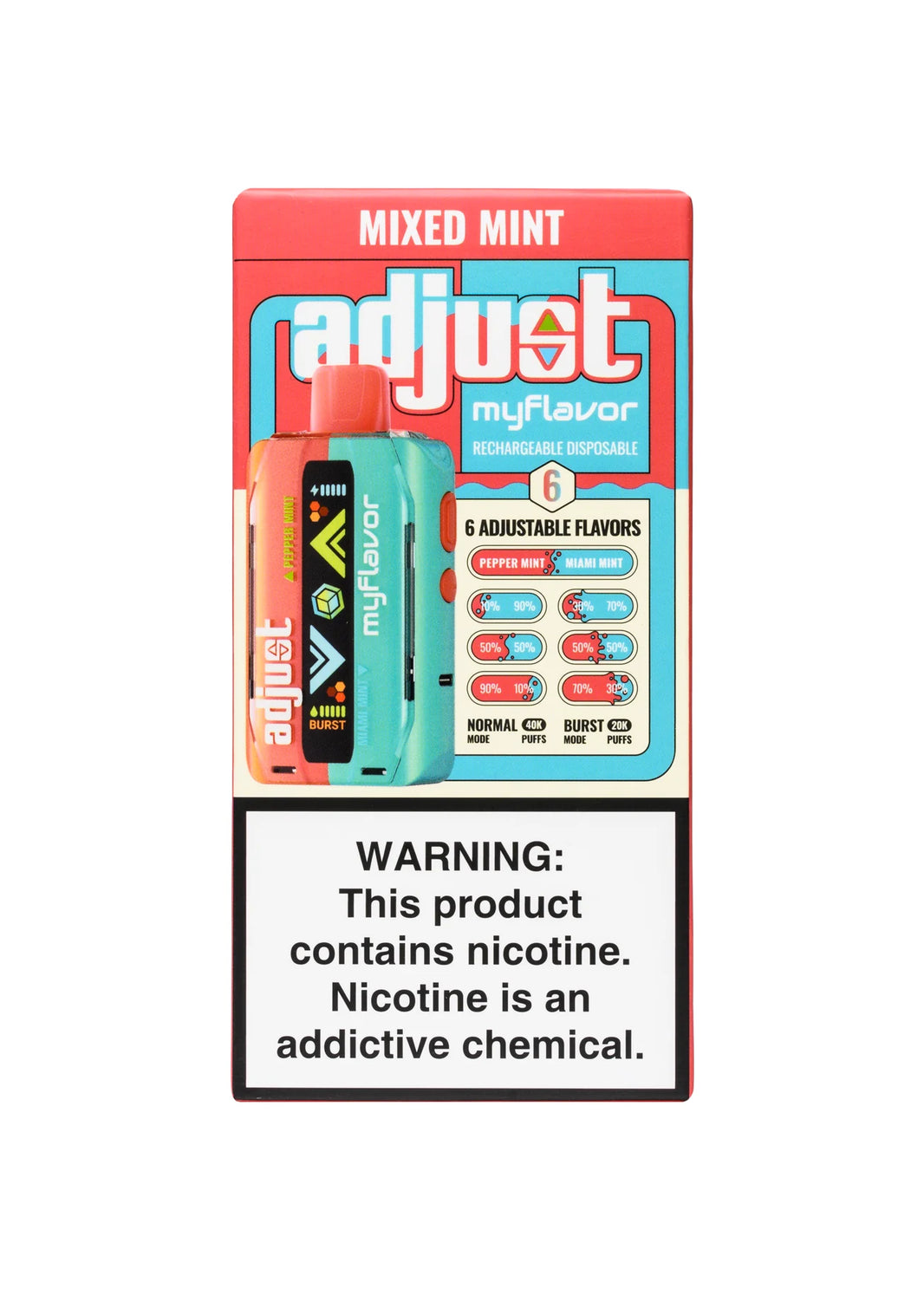 Adjust Mycool - MyFlavor 40K Disposable vape