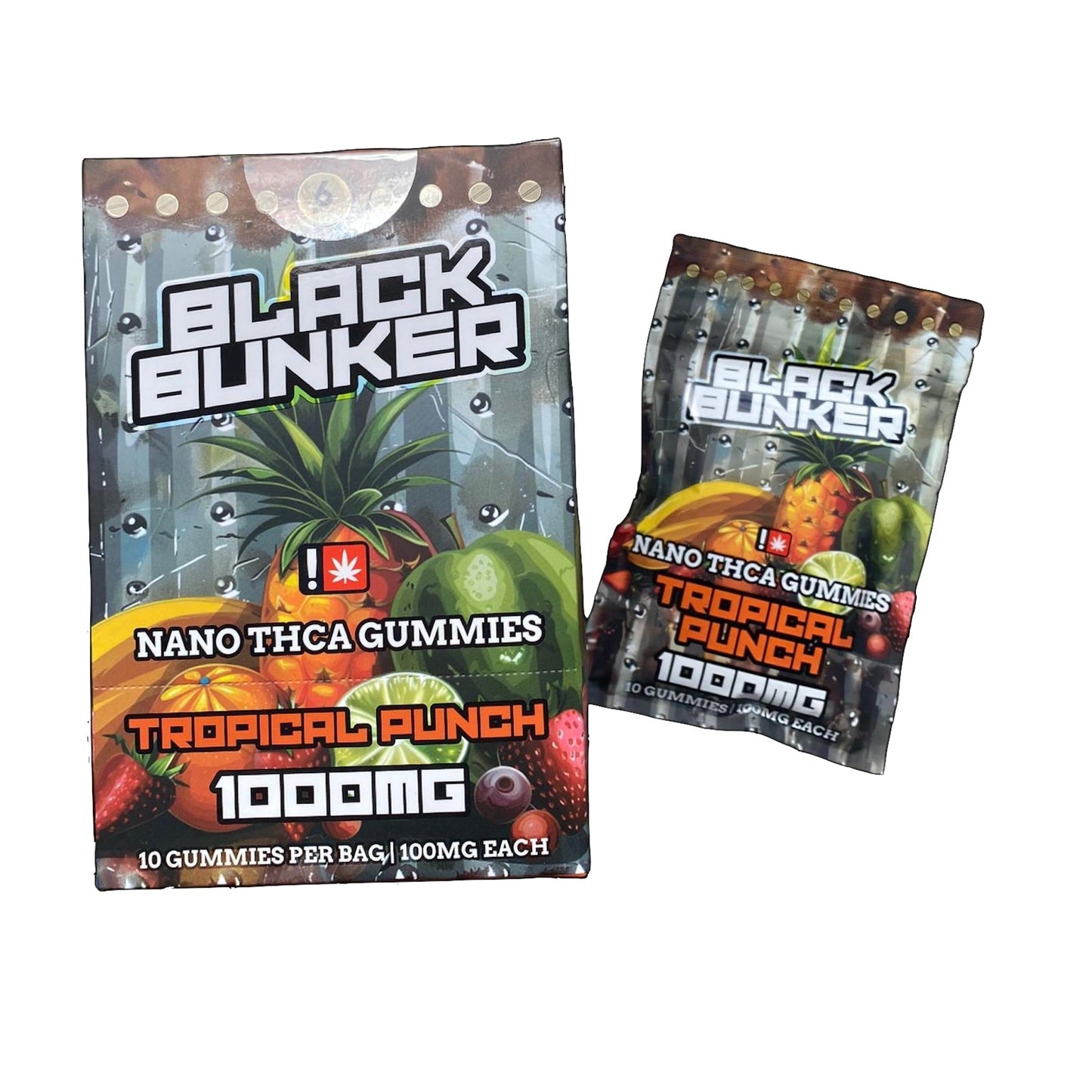 Black Bunker Nano THC-A Gummies - 1000mg